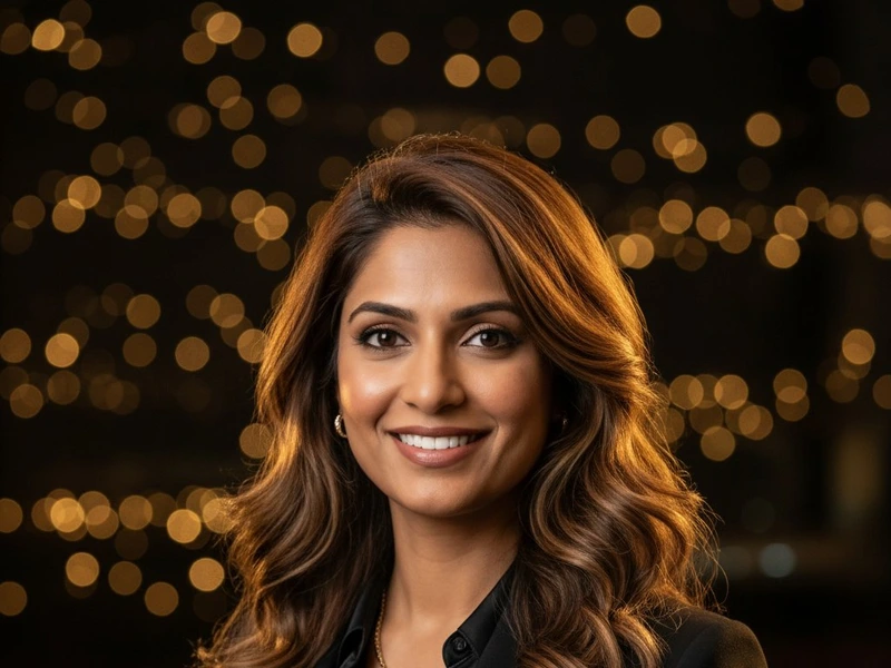 Professional portrait — before PresenceStudio